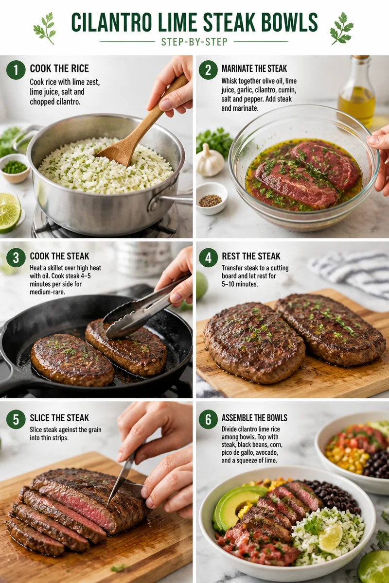 Create Cilantro Lime Steak Bowls