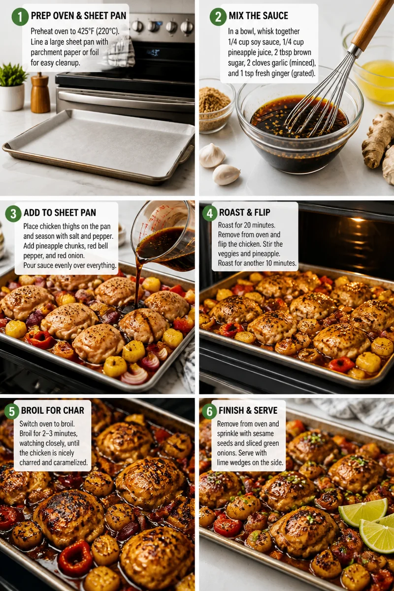 Easy Hawaiian Chicken Sheet Pan Dinner for Busy Nights