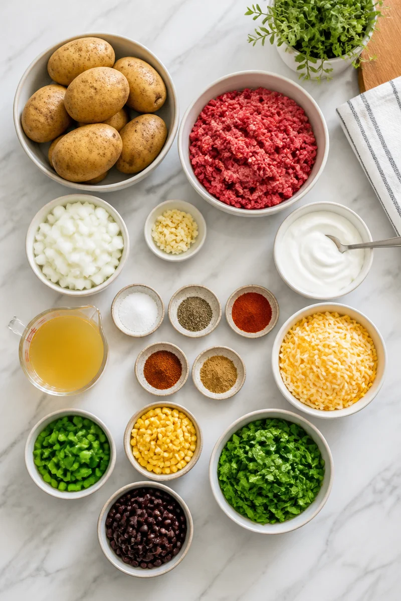 Savory Healthy Loaded Beef and Potato Bake for a Cozy Dinner