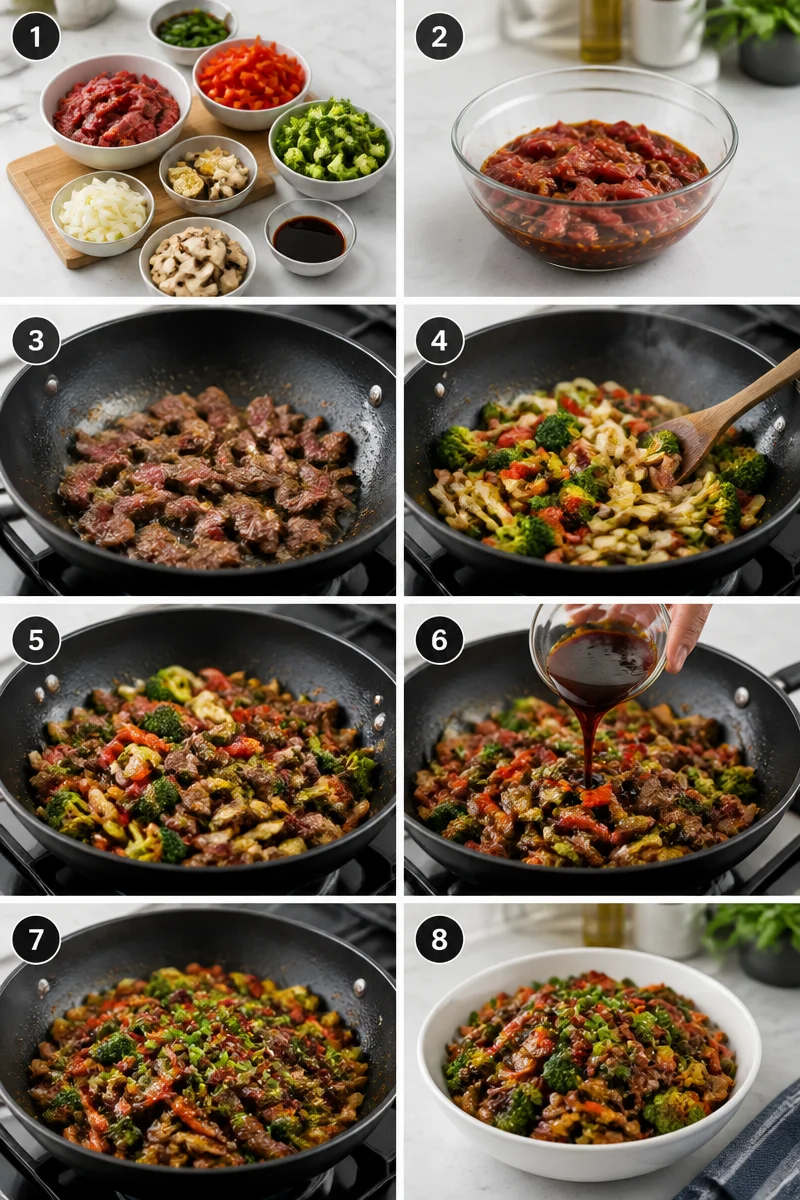 Sizzling Beef Stir Fry with Vegetables - Quick & Delicious!