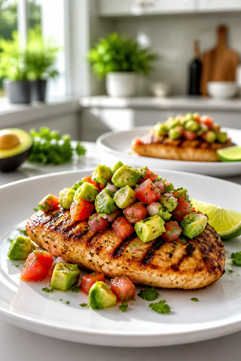 Sizzling Fiesta Lime Chicken with Avocado for a Flavorful Meal