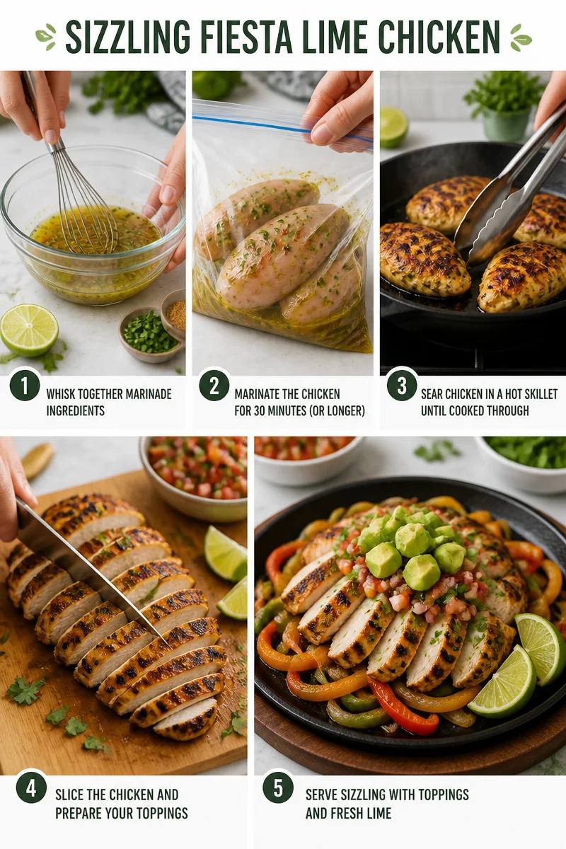 Sizzling Fiesta Lime Chicken with Avocado for a Flavorful Meal